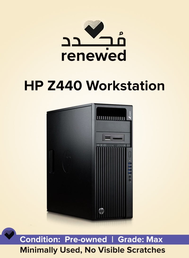 HP Renewed - HP Z440 Tower , Intel Xeon E5-1650 v3 , Ram 16GB DDR4 , 500GB HDD , NVIDIA Quadro P620 2GB Black - Image 1