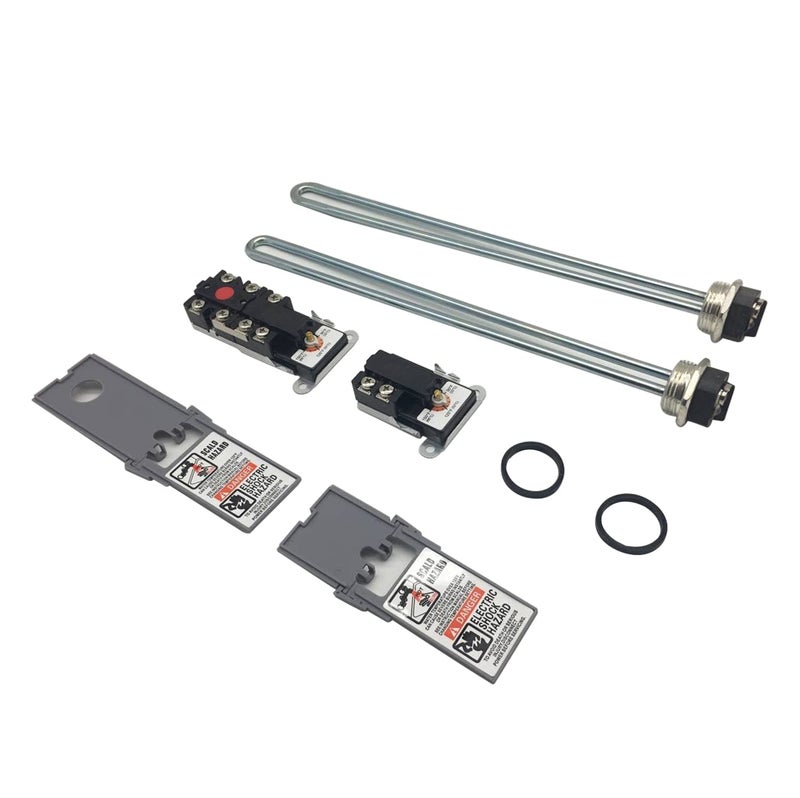Alltemp Electric Water Heater Tune-Up Kit, Includes Two 4500W 240V Water Heater Elements, Upper Thermostat, Lower Thermostat, Two Protective Covers, Two Elements Gaskets - Image 1
