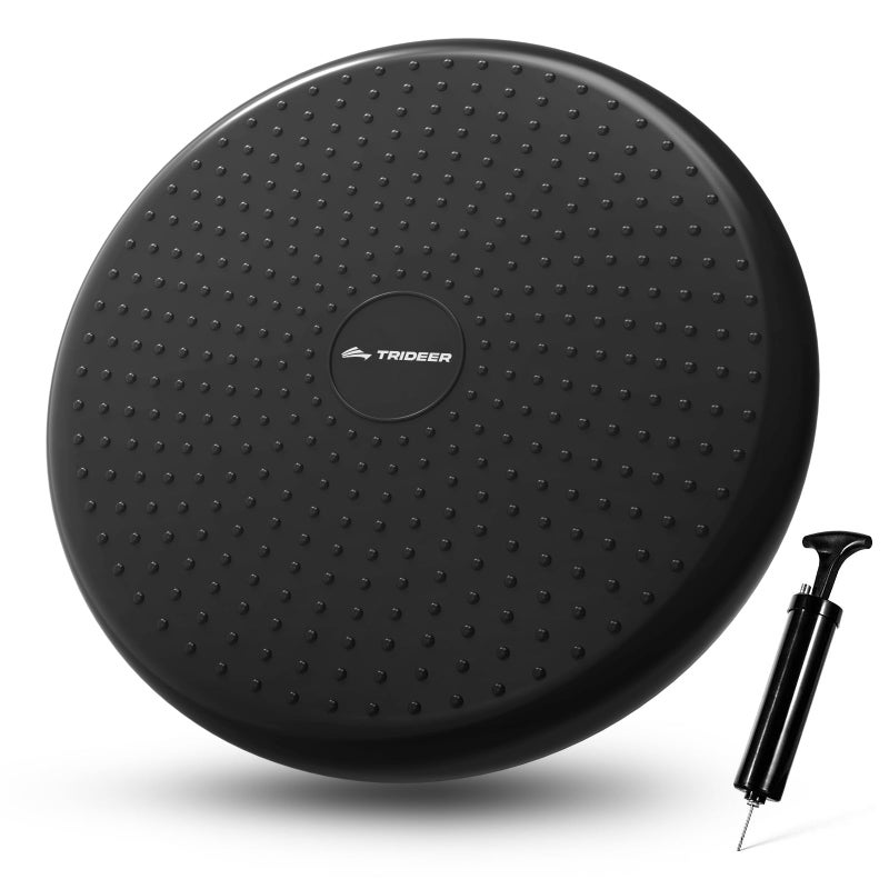 Trideer Wobble Cushion Core Balance Disc, Flexible Seating for Classroom Elementary, Wiggle Seat for Sensory Kids, Balance Pad with Inflation Pump - Image 1