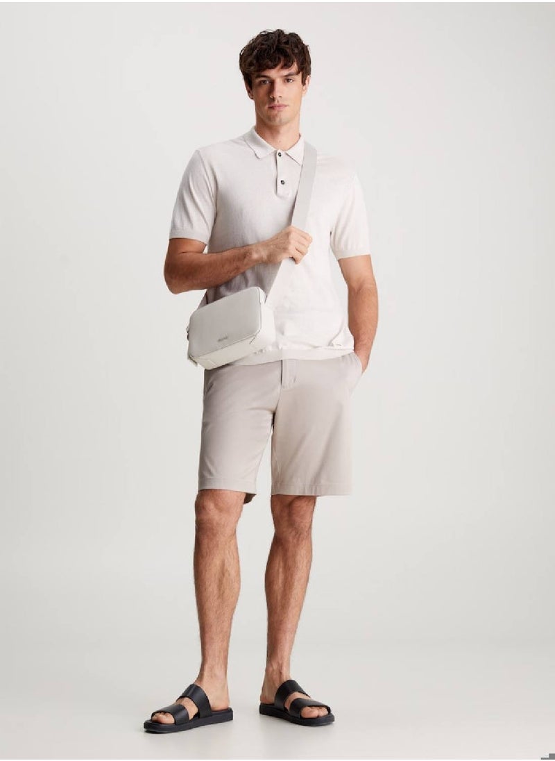 CALVIN KLEIN - Men's Crossbody Bag - Polyester, White - Image 1
