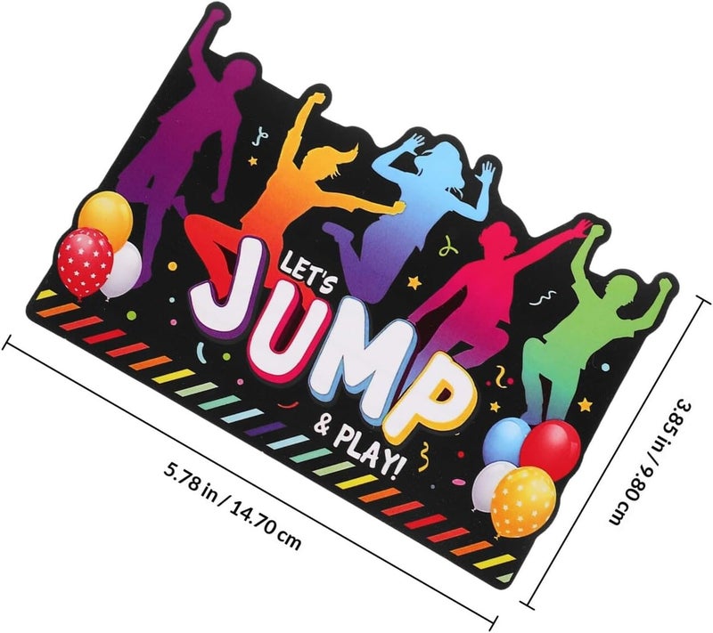 ABOOFAN Jumping Theme Birthday Invitations for Boys with Envelopes, 12-set Party Invitation Cards for Celebration and Festivity Supplies - Image 2