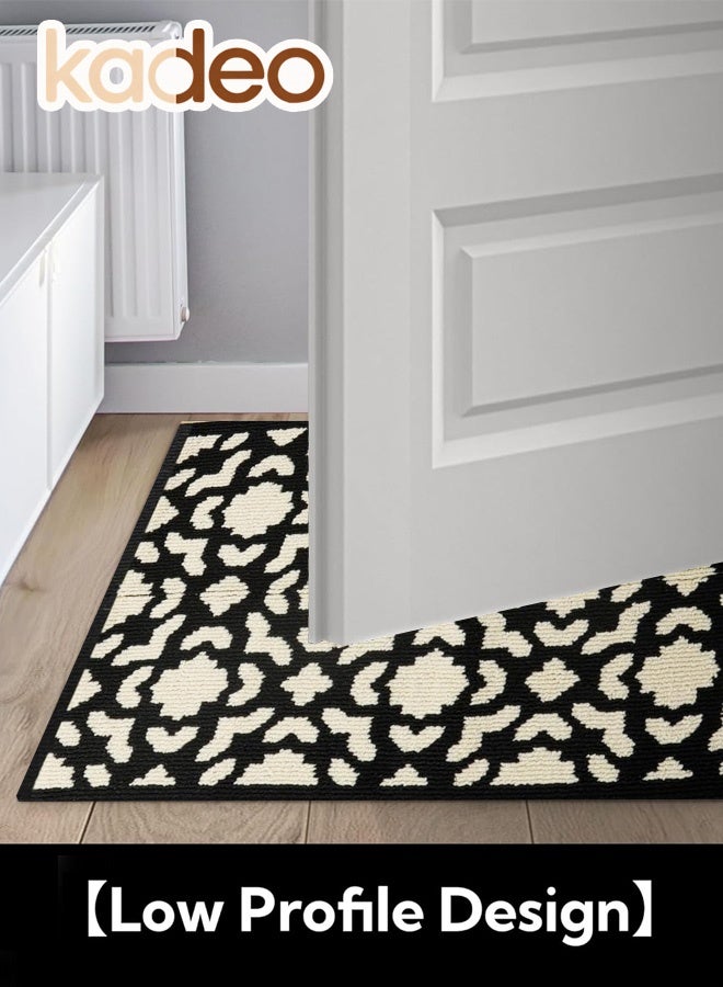 kadeo Door Mat Indoor Entrance, Large Welcome Mat Outdoor, Non Slip Front Dirt Trapping Door Mat Entryway Mats, Rubber Floor Mats, Low-Profile Shoe Matt, Outside Doormat 90*60CM - Image 2