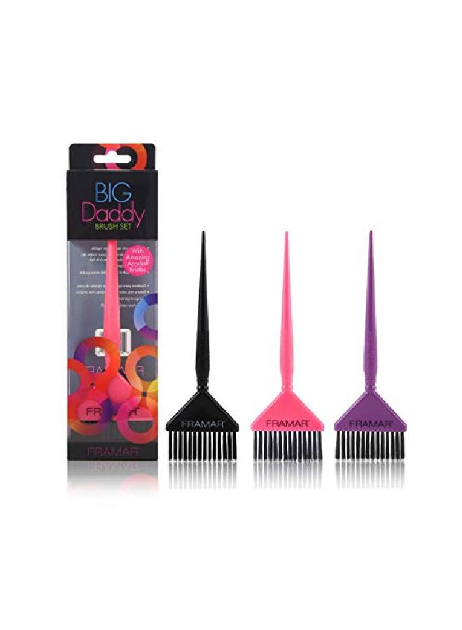 framar 680343910312 Paint Brush Set Big Daddy Brush Set With 3 Brushes 40 G Purple 1 Count - Image 2