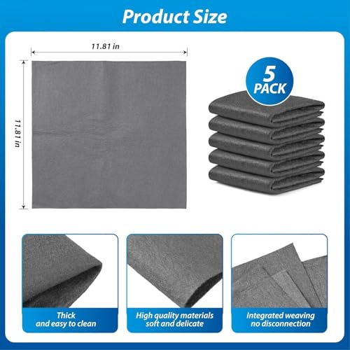 BELOXY 10 Pack Thickened Magic Cleaning Cloth – 2025 New Reusable Microfiber Cloth 30x30 CM, Lint-Free & Streak-Free Multipurpose Towel for Glass, Car, Window, Kitchen & Home Cleaning (10) - Image 2