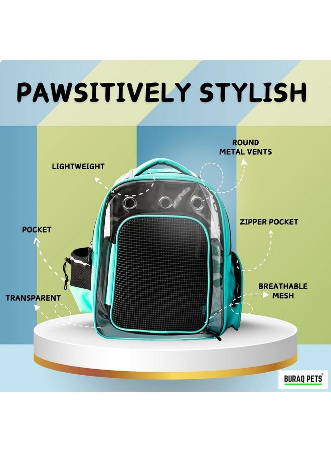 Buraq Pets Explorer Pet Carrier Backpack, Designed with Breathable Space, Ventilated,Ideal Cat House, Portable Cat Bag, Secure and Comfortable Cat Carrier Travel Bag for Outdoor Use (Black) - Image 3