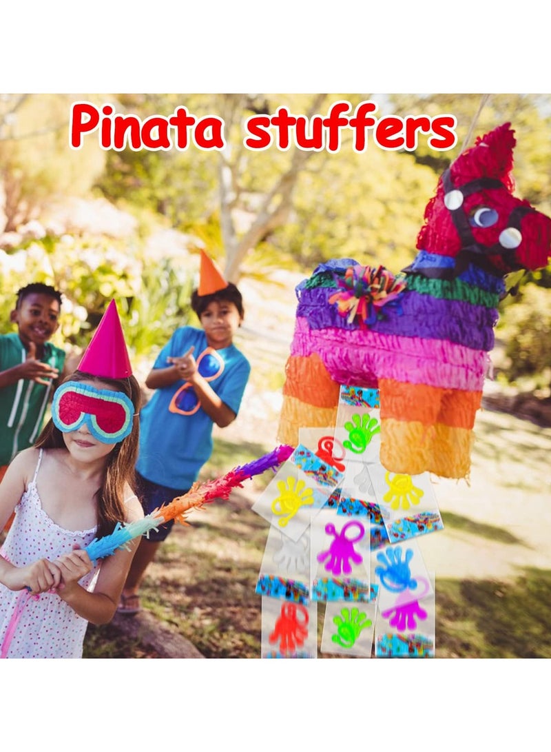 ليموس 40 قطعة من ألعاب اليد اللاصقة بألوان متنوعة مجموعات هدايا حفلات الأطفال ألعاب ممتعة لعبة اليد اللاصقة المطاطية صندوق الكنز للأيدي الملتصقة لجوائز الفصل الدراسي لوازم حفلات أعياد الميلاد - Image 4