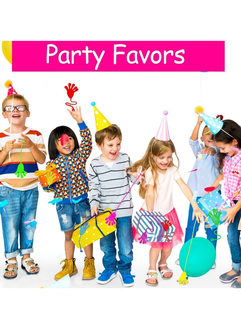 ليموس 40 قطعة من ألعاب اليد اللاصقة بألوان متنوعة مجموعات هدايا حفلات الأطفال ألعاب ممتعة لعبة اليد اللاصقة المطاطية صندوق الكنز للأيدي الملتصقة لجوائز الفصل الدراسي لوازم حفلات أعياد الميلاد - Image 5