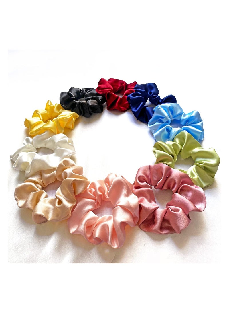 BLOOMING TIME 25 Pcs Hair Scrunchies Velvet Elastic Hair Bands Scrunchy Hair Ties Ropes Scrunchie for Women or Girls Hair Accessories - 25 Assorted Colors Scrunchies - Image 2