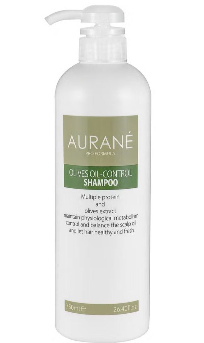 AURANE Olives Oil Control Shampoo 750ml- Professional Hair Care for Oil Control- Balancing and Purifying Formula- Cleanses and Refreshes Scalp- Helps Reduce Excess Oil- Nourishes Strengthens Hair - Image 1