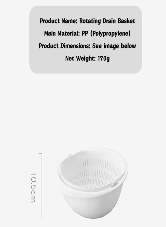 MIXNEX Double-Layer Colander Bowl Set – Drain & Rinse Basket with Inner Strainer – Kitchen Sink Food Washing Bowl for Fruits, Vegetables, Pasta – Gray, Beige, White, Pink (Pink) - Image 5