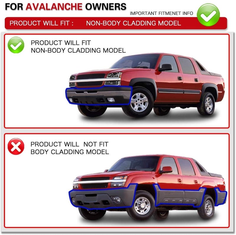 DWVO Headlight Assembly Compatible with 2003-2006 Chevy Avalanche Silverado 1500 1500HD 2500 2500HD 3500/2007 Chevrolet Silverado Classic Pickup Headlamp Black Housing Clear Reflector Lens (LED DRL) - Image 2