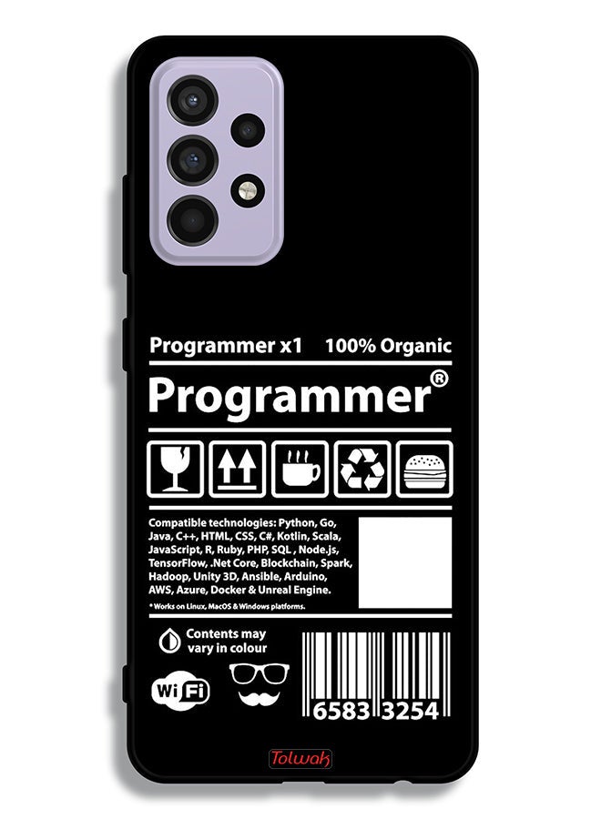 Tolwak Samsung Galaxy A52 4G Protective Case Cover Programmer Sticker - Image 1