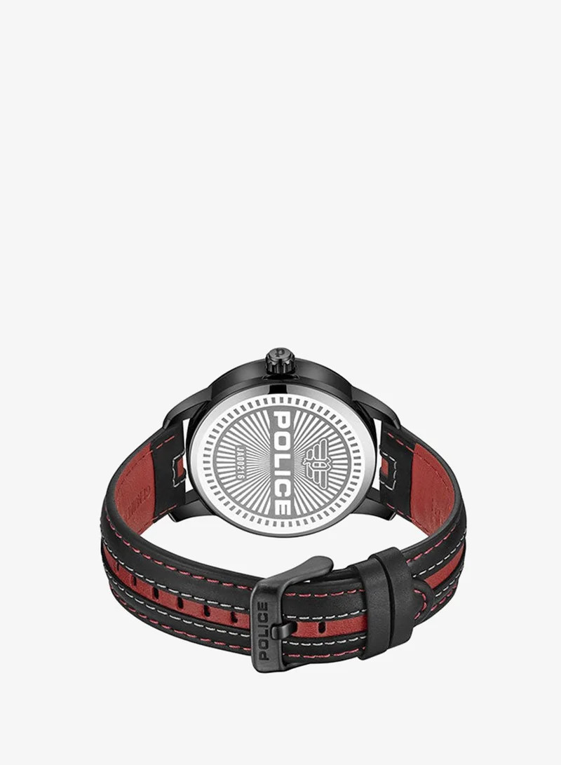 Police  Men Analog Round Shape Leather Wrist Watch PEWJA0021602 - 44 Mm for Men | Best Price UAE
