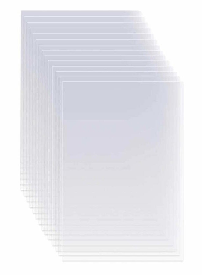 EGOSKY 15 Pack 6 Mil Clear Mylar Stencil Sheets, 12" x 24" Blank Stencils, Reusable Template Material, Make Your Own Stencil Compatible Vinyl Cutting Machine - Image 1