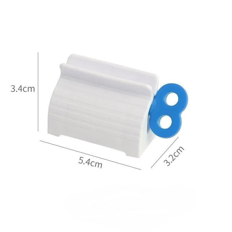 SHANAYA Toothpaste Tube Squeezer With Rotating Handle, Works On Tubes Up To 5 Cm Width, Easy To Use, Kitchen Tool Set (Pack Of 3 Pieces), White - Image 4
