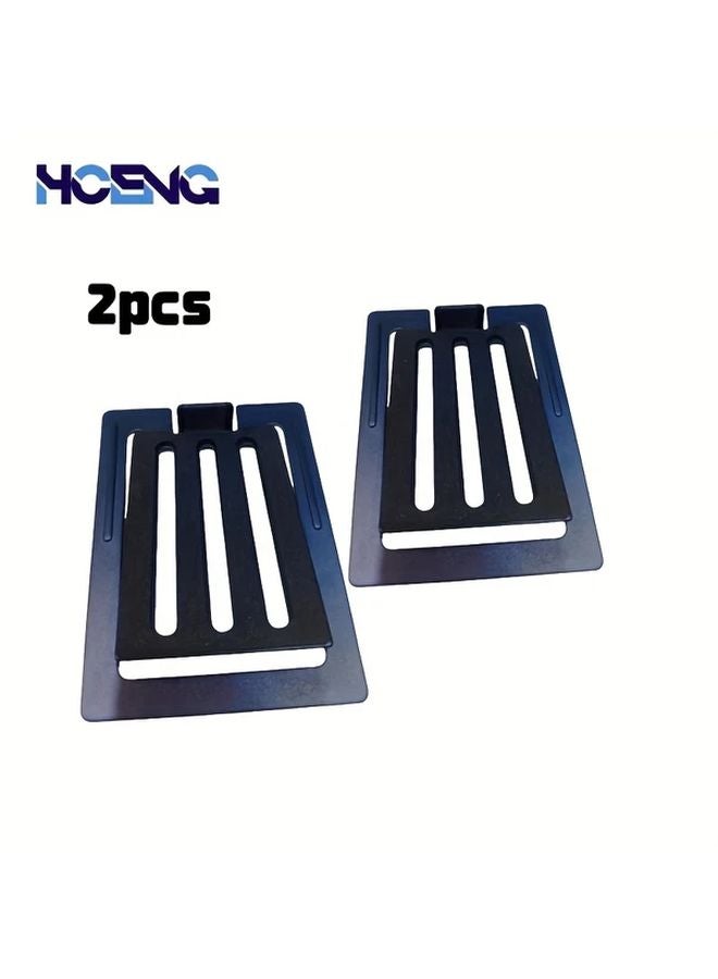 2pcs Adjustable Desktop Speaker Stand Model B Metal Holder 16 Degree Tilt - Image 1