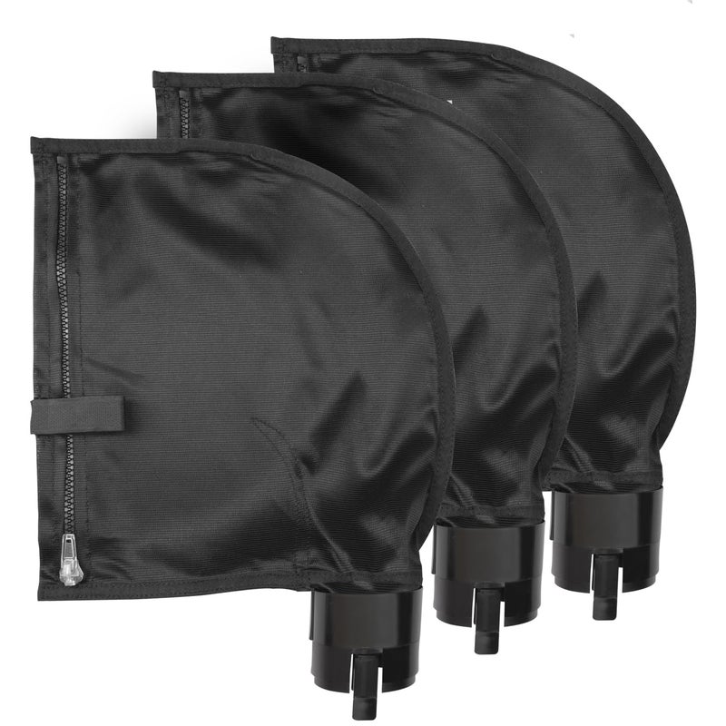 UCEDER Black 360 380 Bag Replacement for Polaris Pool Cleaner Parts, All Purpose Pool Debris Filter Bags with Anti-Rust Zipper(3 Pack) - Image 1