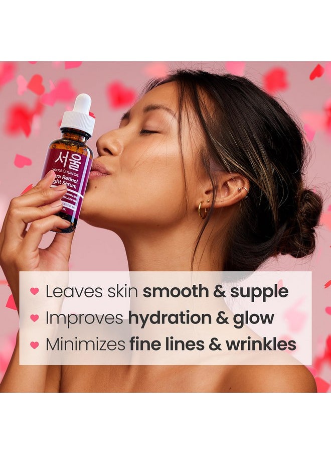 seoulceuticals - 1% Korean Retinol Night Serum For Face 97.5% Snail Mucin + Hyaluronic Acid + Bakuchiol Cruelty Free K Beauty For Sensitive Skin 1Oz - Image 1