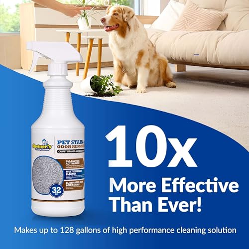 Sheiner's Pet Stain Remover & Pet Odor Eliminator, Advanced Cleaning Bio-Enzyme Cleaner Solution for Carpets, Rugs, Upholstery & Multi-Surfaces, Safe for Pets & Kids. (32 oz) - Image 3