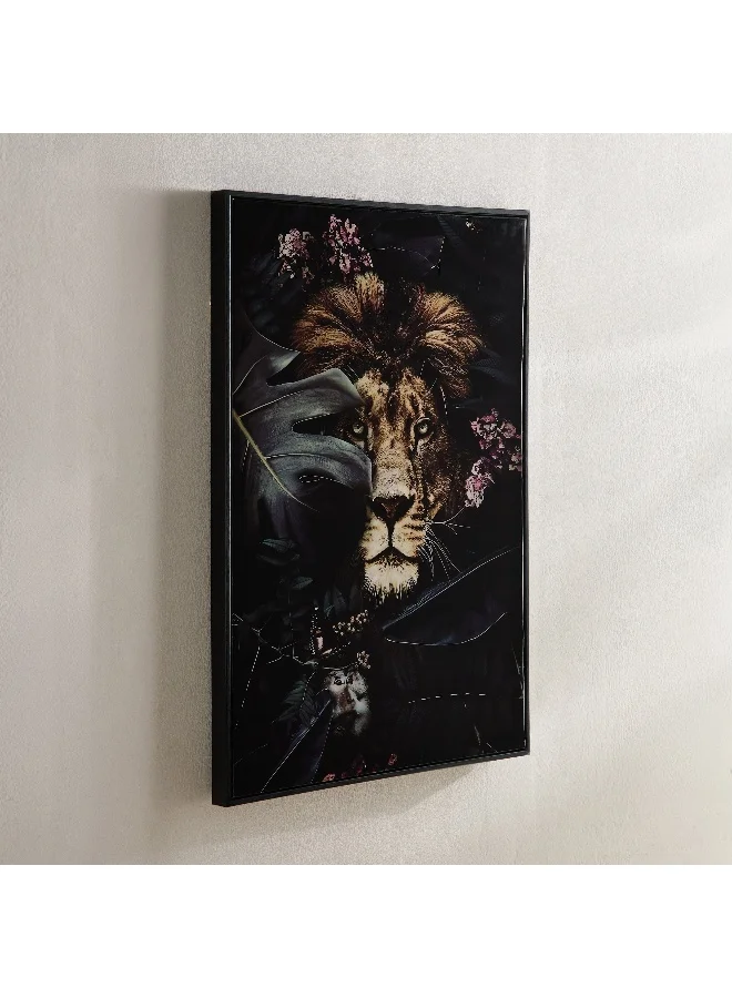 Home Box Fossel Lion Framed Picture - 50x70x3 cm
