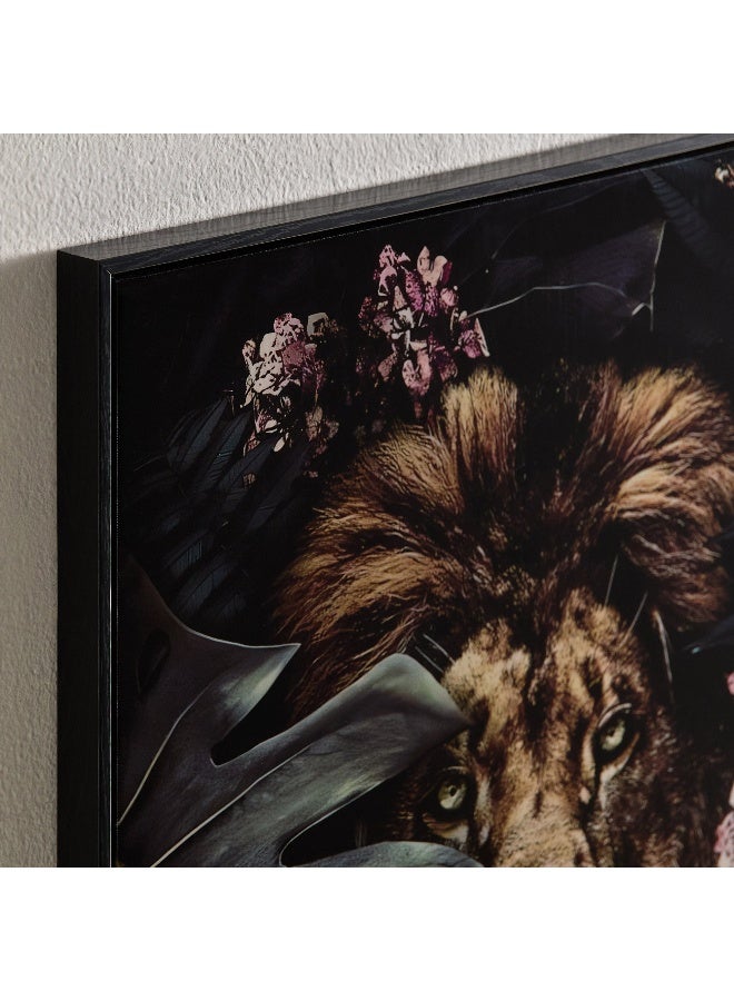 Home Box Fossel Lion Framed Picture - 50x70x3 cm - Image 3