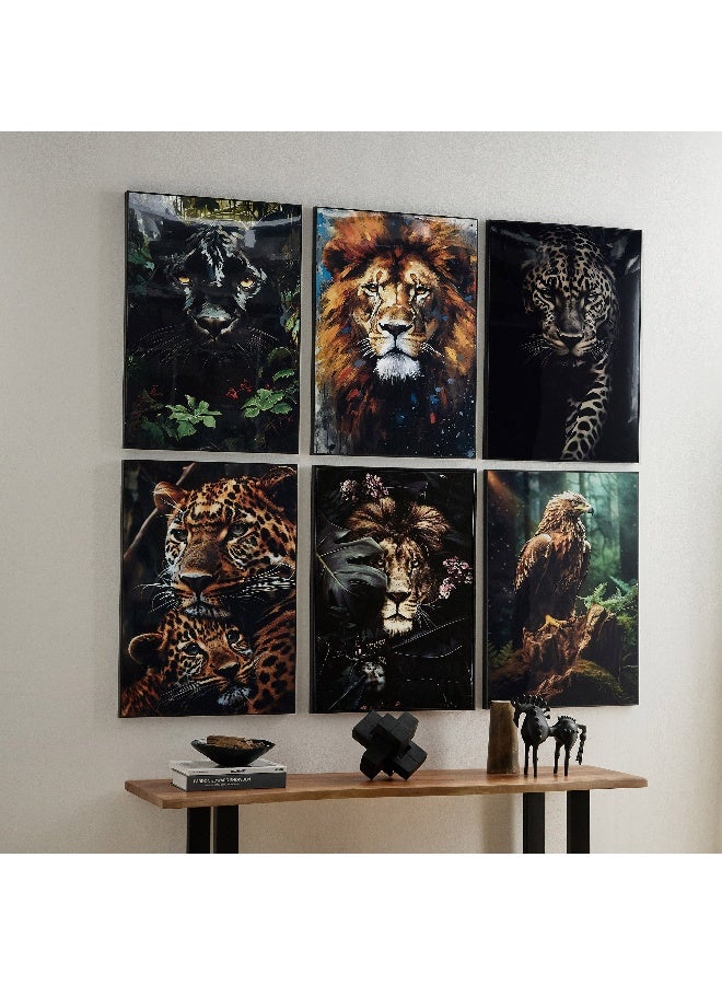 Home Box Fossel Lion Framed Picture - 50x70x3 cm - Image 5