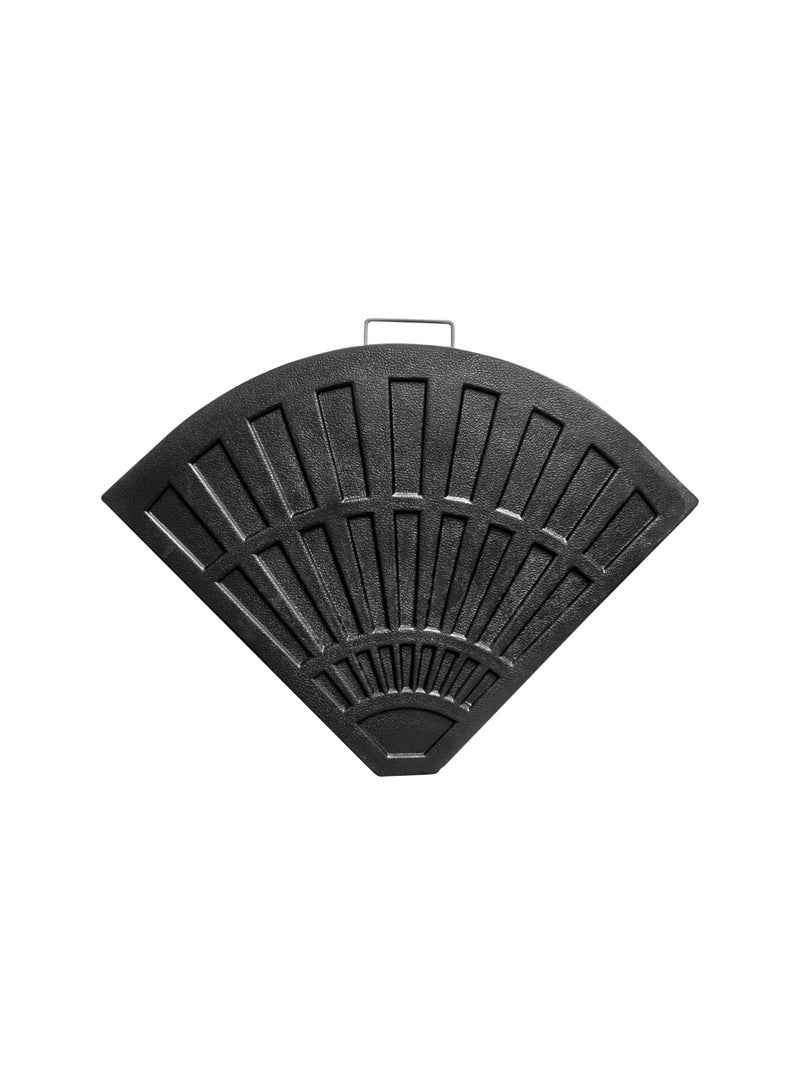 Paradiso Umbrella Resin Base 12 Kgs, Fan-Shaped, 4-Piece Modular Design, Carry Handle Included, Outdoor Patio Use, Durable Resin Build, Fits Standard Poles - Image 1