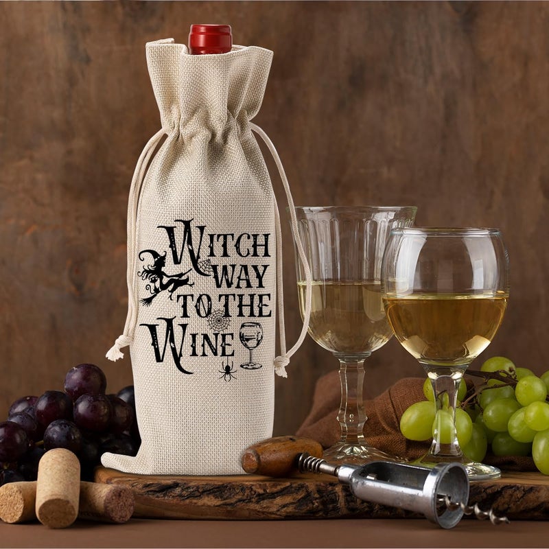 FBCCZEY Halloween Wine Bag Halloween Birthday Gifts for Women Men Halloween Decor Halloween Party Decorations Halloween Birthday Party Decorations for Wine Tasting Party Reunion - Image 4