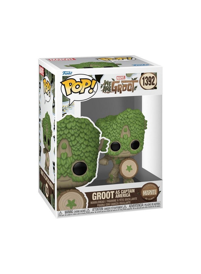 Funko Funko POP! Marvel: We are Groot - Captain America - Groot Shorts - Collectable Vinyl Figure - Gift Idea - Official Merchandise - for Kids & Adults - TV Fans - Model Figure for Collectors and Display  - Image 1