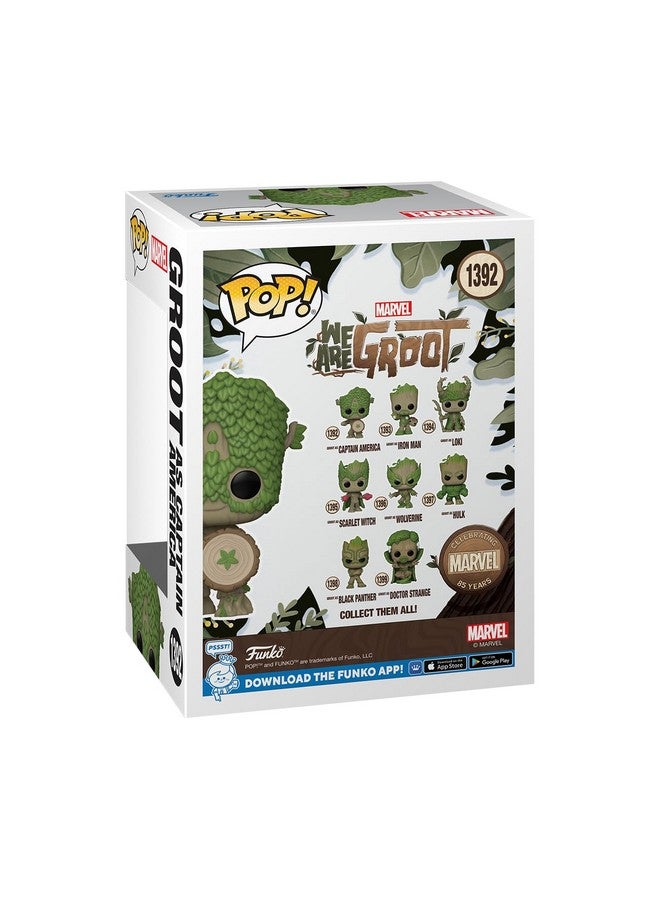 Funko Funko POP! Marvel: We are Groot - Captain America - Groot Shorts - Collectable Vinyl Figure - Gift Idea - Official Merchandise - for Kids & Adults - TV Fans - Model Figure for Collectors and Display  - Image 3