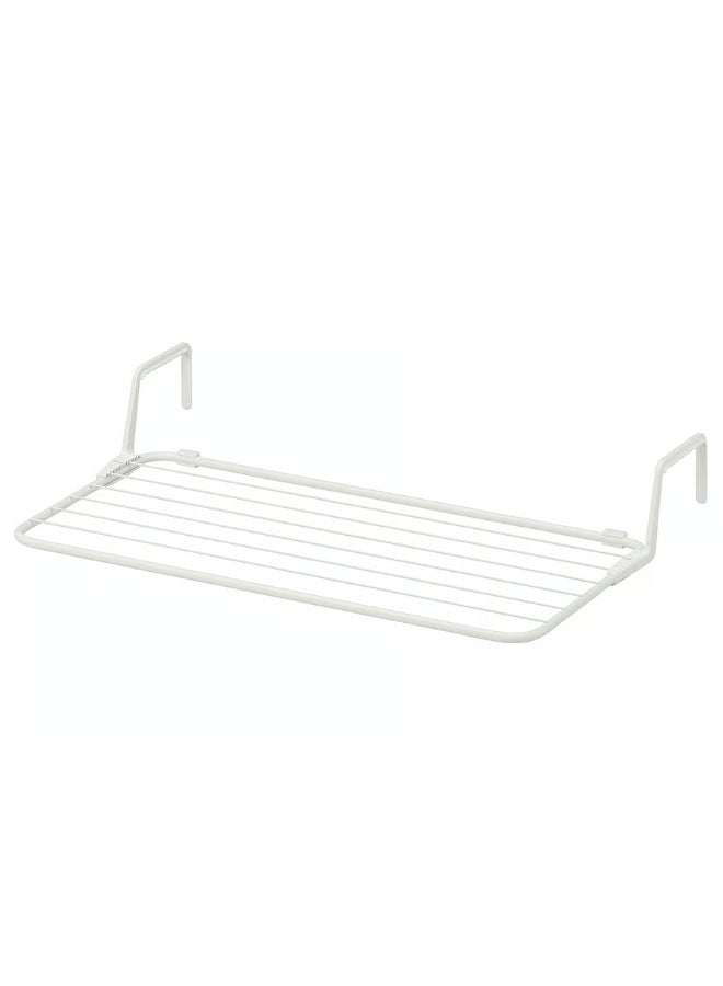 Drying Rack – White, 77×40–49 cm | Adjustable Clothes Drying Rack for Home & Laundry - Image 1