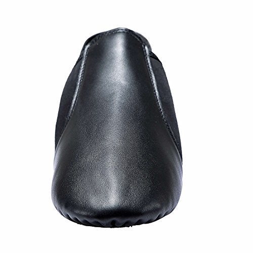 Dynadans Leather Upper Slip-on Jazz Shoe for Girls and Boys (Big Kid/Little Kid/Toddler) 3M Little Kid Black - Image 2