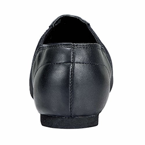 Dynadans Leather Upper Slip-on Jazz Shoe for Girls and Boys (Big Kid/Little Kid/Toddler) 3M Little Kid Black - Image 3