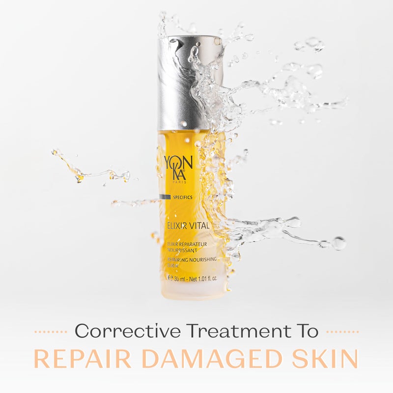 Yonka Yon-Ka Elixir Vital Concentrate | Revitalizing Anti-Aging Treatment to Moisturize and Remineralize Skin | Vitamin-Packed Anti-Wrinkle Serum | Paraben-Free | 1.01 fl oz - Image 2