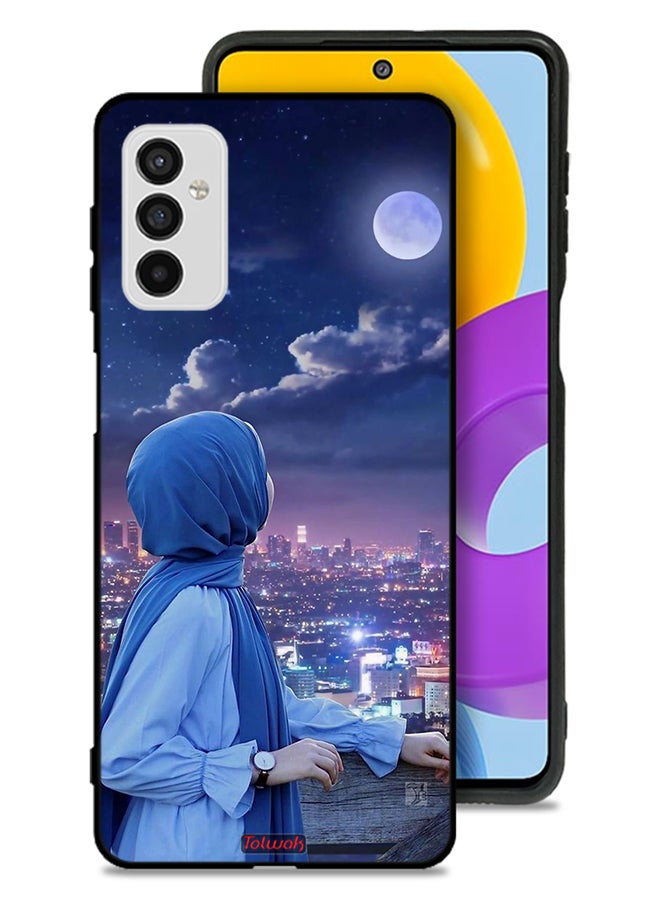 Tolwak Samsung Galaxy M52 5G Protective Case Cover Looking At Moon Hijab Girl - Image 1