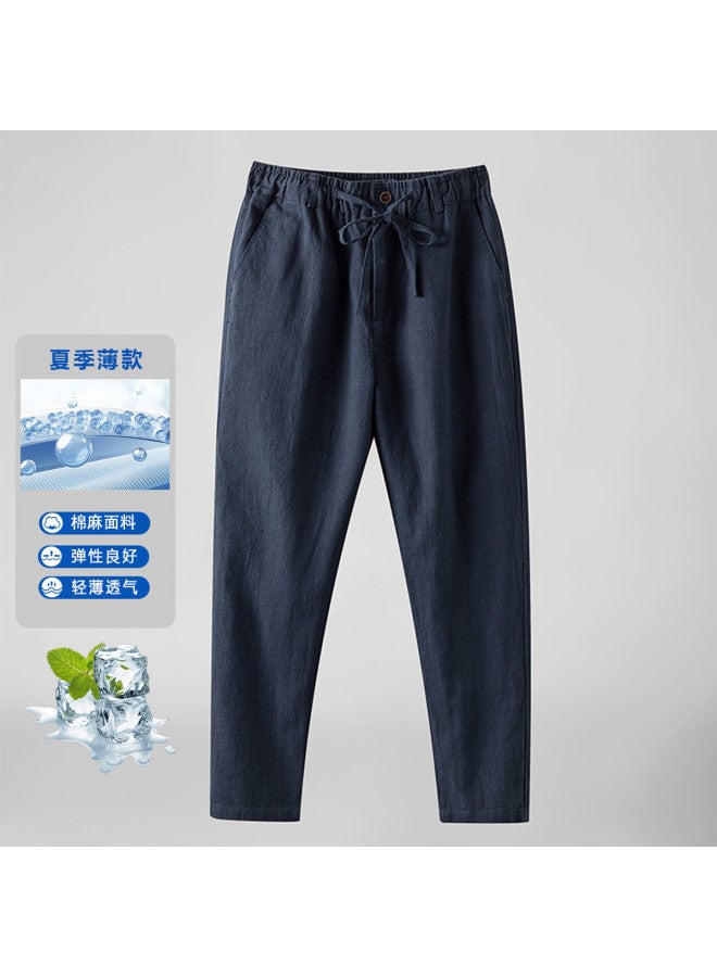 Fomoce summer Men's Casual Pants – Breathable, Cool & Versatile Long Trousers For Men - Image 2