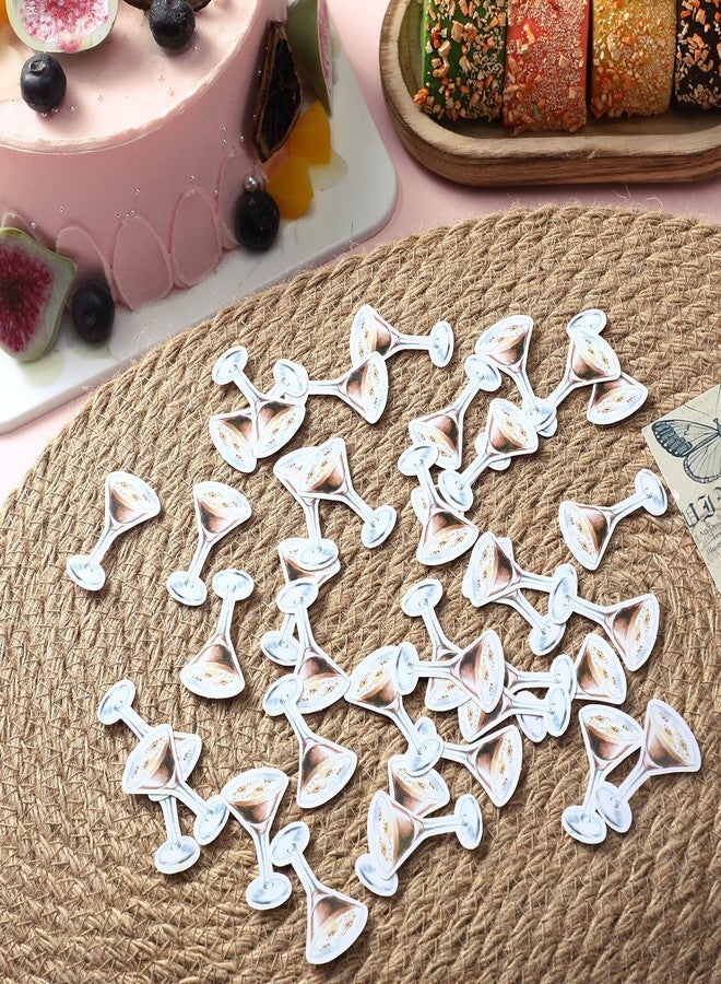 Watersay 400 Pcs Espresso Martini Party Confetti Decorations A Tiny Bit Older Confetti Table Decor Scatters Martini Cups Birthday Bachelorette Bridal Shower Engagement Cocktail Party Decor Supplies - Image 4
