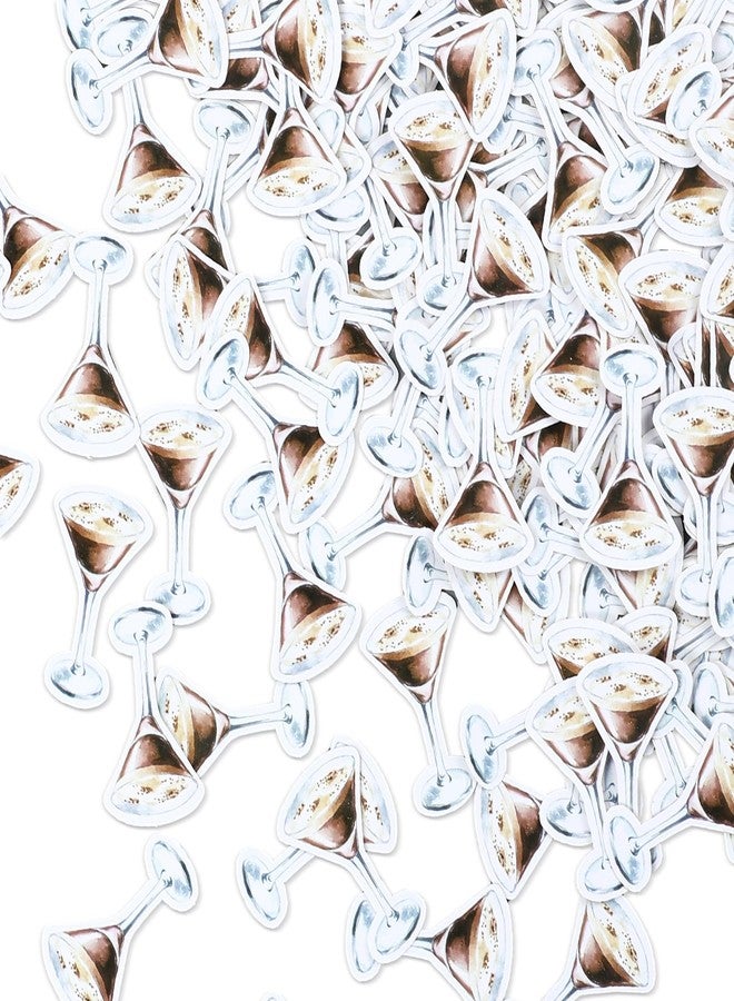 Watersay 400 Pcs Espresso Martini Party Confetti Decorations A Tiny Bit Older Confetti Table Decor Scatters Martini Cups Birthday Bachelorette Bridal Shower Engagement Cocktail Party Decor Supplies - Image 1