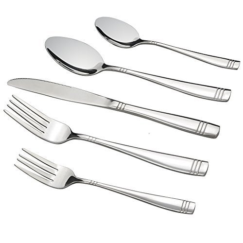 Obstnny 30 Pieces Stainless Steel Silverware Service for 6 Dinner Table Flatware Cutlery Set - Image 1