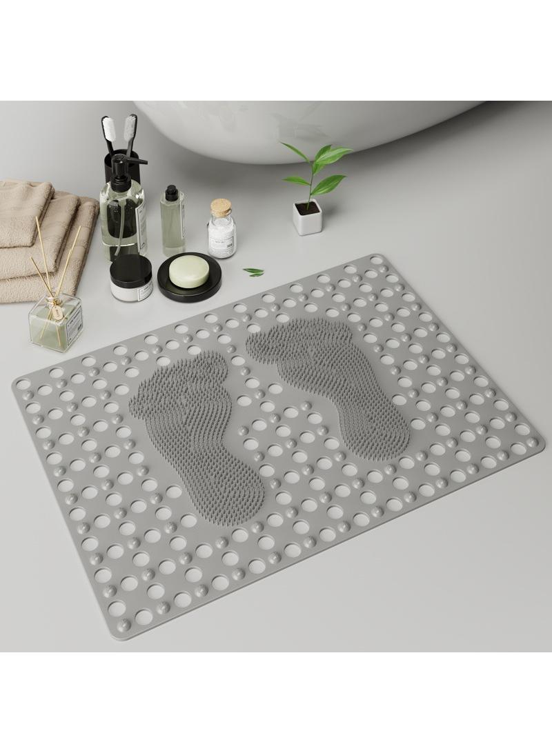 Silicone bathroom suction cup massage anti slip pad 70*50CM - Image 1