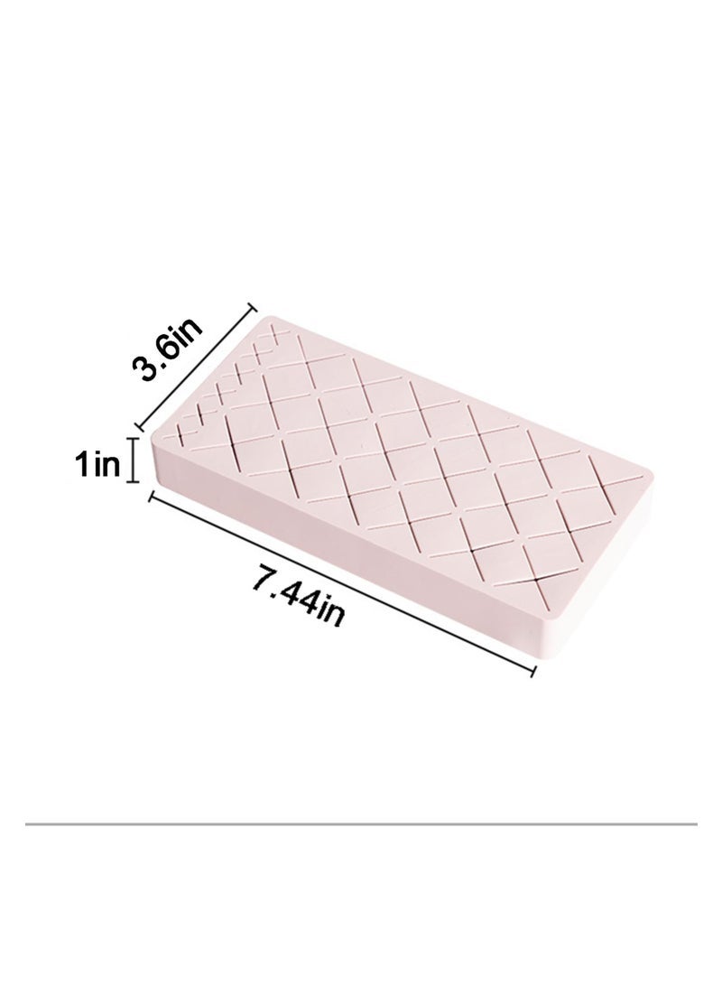 Captaintech Lipstick Holder, 24 Slots, Pink Cosmetic Organizer Stand for Makeup, Lip Gloss, Nail Polish, Brushes, Eyebrow Tools, Premium Square Display Case - Image 4