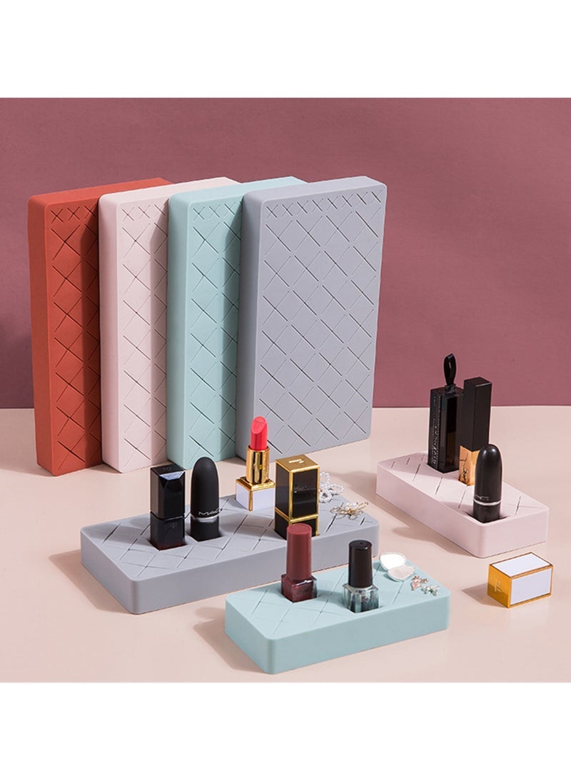 Captaintech Lipstick Holder, 24 Slots, Pink Cosmetic Organizer Stand for Makeup, Lip Gloss, Nail Polish, Brushes, Eyebrow Tools, Premium Square Display Case - Image 5