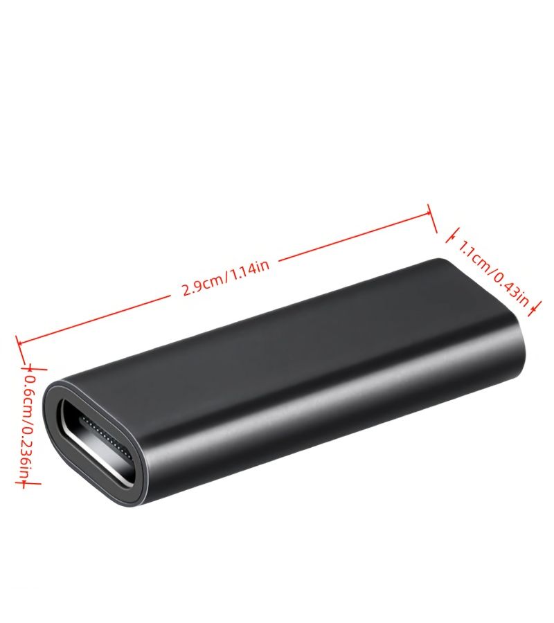 USB C Female to Female Adapter 3 Pack 10Gbps 100W PD USB 3.1 Thunderbolt 3 Compatible - Image 2