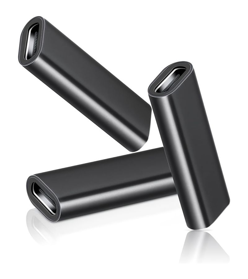 USB C Female to Female Adapter 3 Pack 10Gbps 100W PD USB 3.1 Thunderbolt 3 Compatible - Image 1