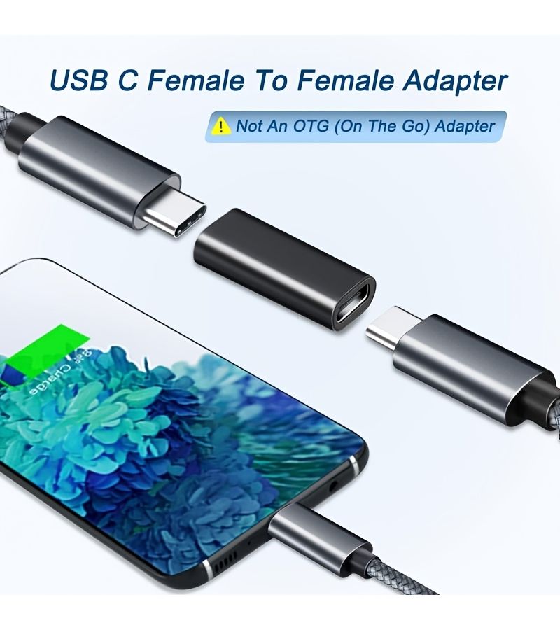 USB C Female to Female Adapter 3 Pack 10Gbps 100W PD USB 3.1 Thunderbolt 3 Compatible - Image 4