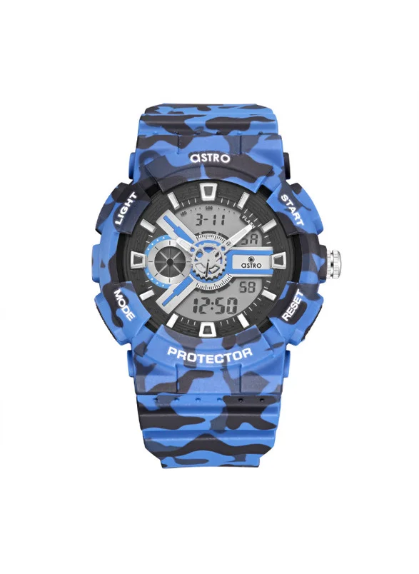 أسترو Astro A24807-PPNB Kids Analog-Digital Display Watch & Polyurethane Strap Blue