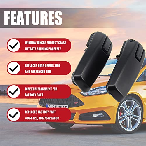 FEXON Rear Window Hinge Set Liftgate Glass Left and Right Replacement for Ford Escape 2008-2012 Mercury Mariner 2008-2011 Replaces 8L8Z78420A68C 8L8Z78420A68D 924-123 Tailgate Hatch Kit - Image 2