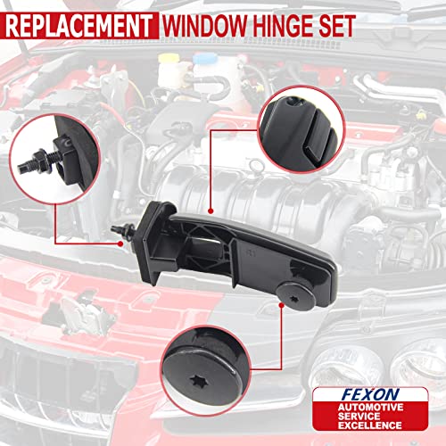 FEXON Rear Window Hinge Set Liftgate Glass Left and Right Replacement for Ford Escape 2008-2012 Mercury Mariner 2008-2011 Replaces 8L8Z78420A68C 8L8Z78420A68D 924-123 Tailgate Hatch Kit - Image 4
