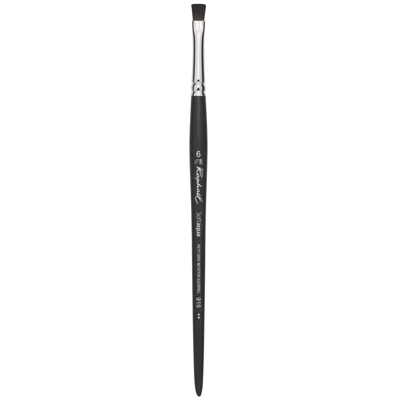 Sennelier Raphael Softaqua Watercolour Flat Brush No.6 |Ideal for Watercolor Paper, Mixed Media Pads, or Illustration Board with Watercolors, Gouache, Inks, and Watercolor Pencils. - Image 2