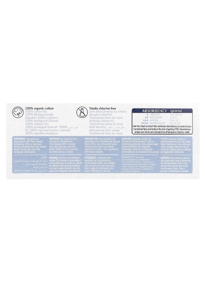 NATRACARE Natracare, Organic Cotton Tampons, Super, 20 Tampons  - Image 2
